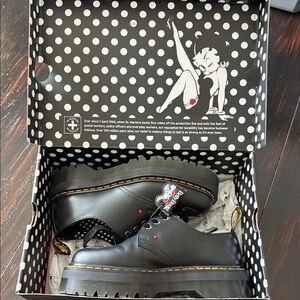 1461 Dr. Martens Black Leather - Betty Boop